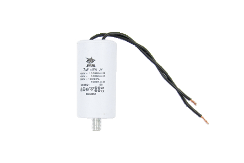 Конденсатор CBB60-G 7 мкФ, 450 В, Jyul (провід + болт) - 1