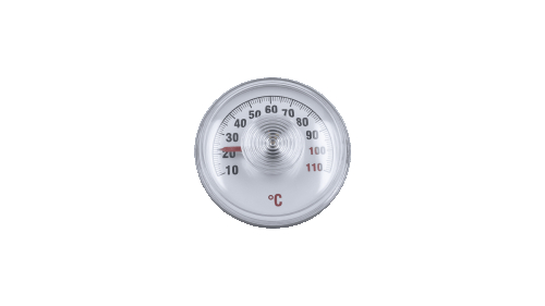 Термометр для котла универсальный, D=56 мм, 10-110°C (на клейкой основе) - 1