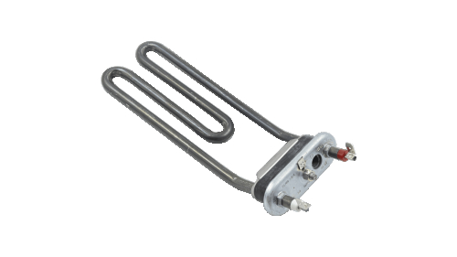 Тен для пральної машини L=195 мм, 1800 Вт, Thermowatt, Ariston C00088218 (підігнутий з отвором) - 1