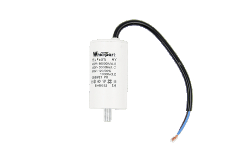 Конденсатор CBB60-G 16 мкФ, 450 В, Whicepart (провод + болт) - 1