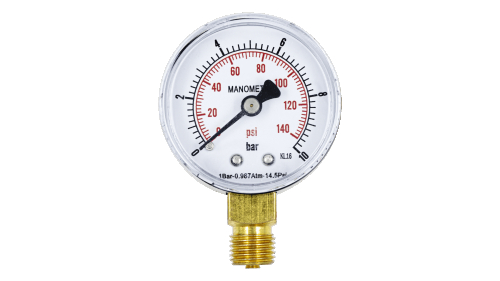 Манометр радіальний SD Plus SD17010B, 0-10 бар, 1/4", Ø50 мм - 1