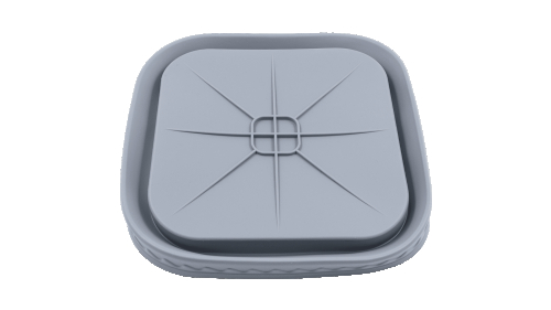 Форма для аерогриля, силіконова, квадратна, 17/20*5.5 см - 3