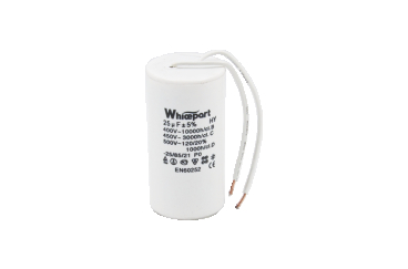 Конденсатор CBB60-K 25 мкФ, 450 В, Whicepart, Jyul (провід)