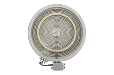 Електроконфорка (склокераміка) Eika 2312333822, Ariston C00089645, 1000/2200 Вт, d=230/140 мм