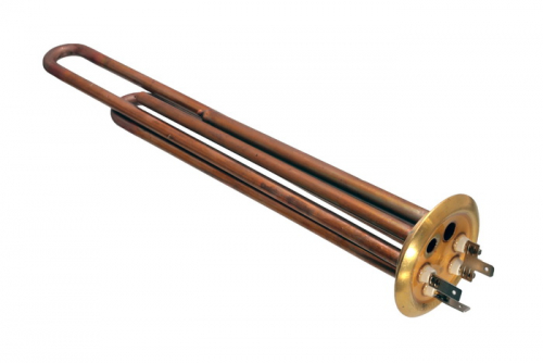 Тен для бойлера фланцевий 2000 Вт, Thermowatt Premium, Thermex, L=315 мм, d=64 мм (мідний) - 1