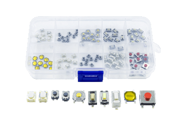 Набор тактовых кнопок-переключателей SMD, 100 шт.