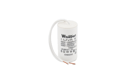 Конденсатор CBB60-K 2.5 мкФ, 450 В, Whicepart, Jyul (провод) - 1