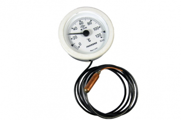Термометр для котла, Pakkens, Arti 0-120°C  d=52mm с капиляром