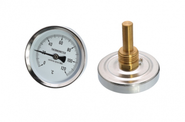 Термометр для котла, SD Plus 0-120°C  d=63mm (штуцер L=50mm)