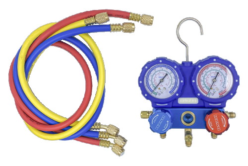 Манометрический коллектор 2-вентильный Whicepart DSZH WK-P3602B (R-22, R-407c, R-410a, R-404a) - 2