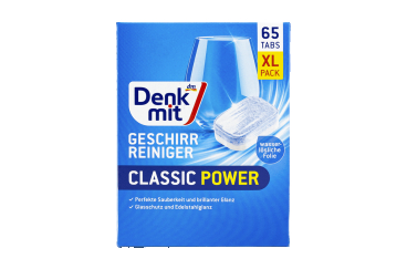Таблетки для миття посуду в посудомийній машині, DenkMit Classic Power XL (65 штук)