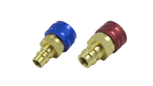 Комплект быстросъемных муфт для заправки автокондиционеров (с R1234YF на R-134a) - 1