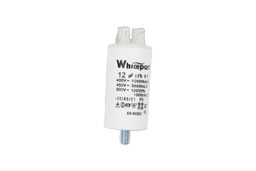 Конденсатор CBB60-E 12 мкФ, 450 В, Whicepart (клеми + болт) - 1