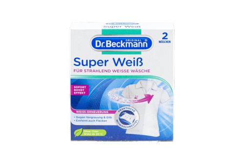 Засіб для відновлення білого кольору тканини Dr. Beckmann Super Weiss, 2 штуки по 40 г - 1