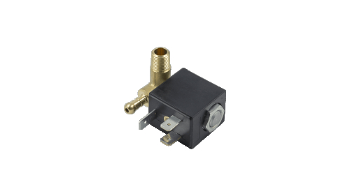 Клапан електромагнітний для кавомашини Olab 06000BH-K5FV, IRN000UN, 1/8" male + pipe at 90° - 2
