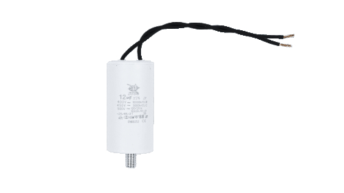 Конденсатор CBB60-G 12 мкФ, 450 В, Jyul (провід + болт) - 1