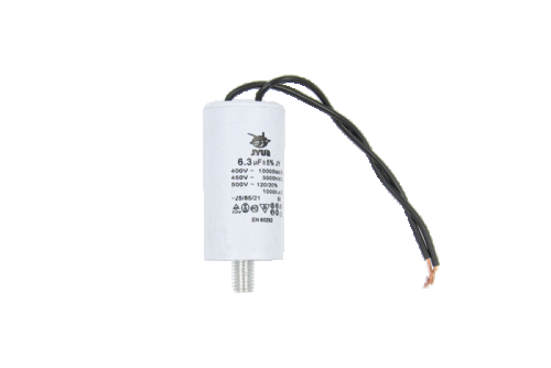 Конденсатор CBB60-G 6.3 мкФ, 450 В, Jyul (провод + болт) - 1