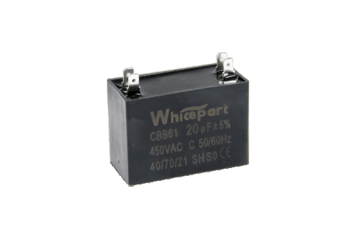 Конденсатор CBB61 20 мкФ, 450 В, Whicepart (прямоугольный, клеммы) - 1