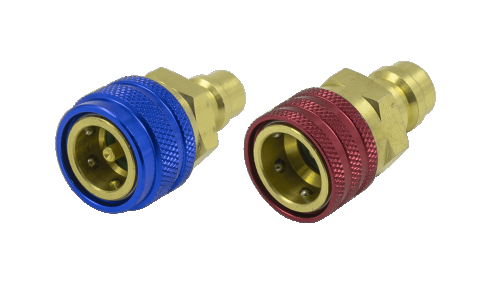 Комплект быстросъемных муфт для заправки автокондиционеров (с R1234YF на R-134a) - 2