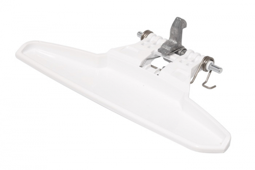 Ручка дверки для стиральной машины Zanussi 1552492009 (белая) - 1