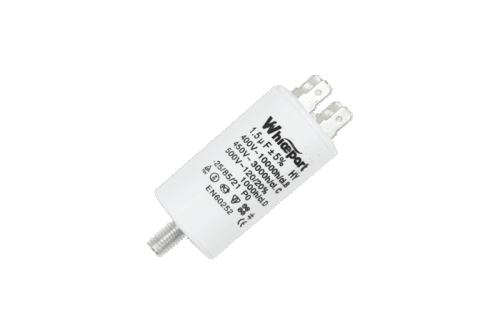 Конденсатор CBB60-E 1.5 мкФ, 450 В, Whicepart (клеммы + болт) - 1