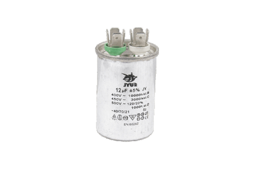 Конденсатор CBB65 12 мкФ, 450 В, Jyul (металевий корпус, клеми) - 1