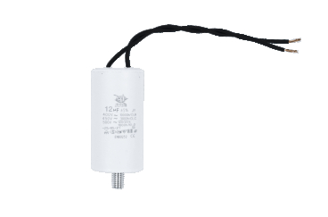 Конденсатор CBB60-G 12 мкФ, 450 В, Jyul (провід + болт)