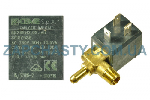 Клапан для кавомашини 1/8 male + pipe at 90 ° 4W 220v №2 - 3