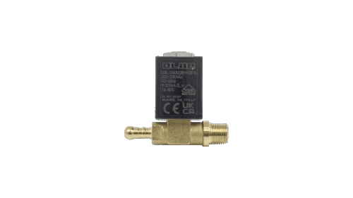 Клапан электромагнитный для кофемашины Olab 06000BH-K5FV, IRN002UN, 1/8" male + pipe at 180° - 3