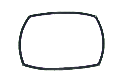 Ущільнювач двері для духовки Bosch 00626168, 440*325 мм - 1