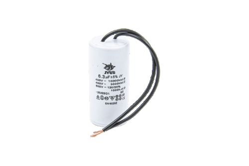 Конденсатор CBB60-K 6.3 мкФ, 450 В, Jyul (провод) - 1