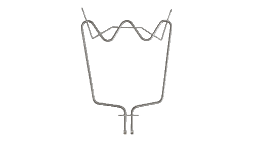 Тен для духовки, 345*360 мм, 1150 Вт, Whirlpool 481010551720, Ariston, Indesit C00319574, Balcik - 1
