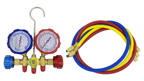 Манометричний колектор 2-вентильний Whicepart DSZH WK-536G (R-410а, R-407с, R-22, R-404a) - 1