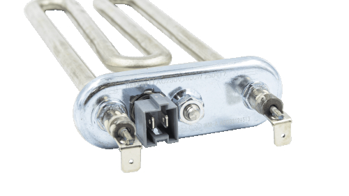 Тен для пральної машини L=175 мм, 1600 Вт, Heatwell, LG AEG33121513 (з датчиком) - 3