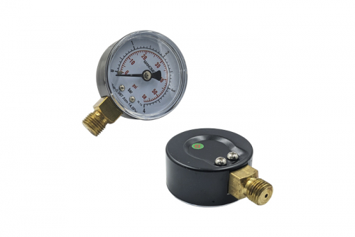 Манометр радиальный SD Plus SD1704B, 0-4 бар, 1/4", Ø50 мм - 1
