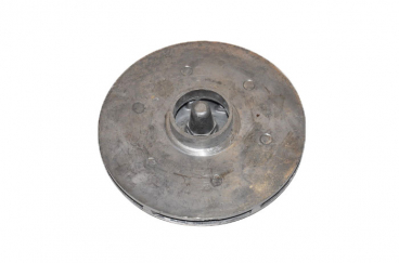 Крыльчатка (рабочее колесо) для насоса БЦН 1.2, d=130 мм, плоская с гайкой