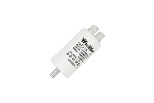 Конденсатор CBB60-E 5 мкФ, 450 В, Whicepart (клеми + болт) - 1