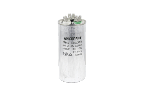Конденсатор CBB65 50+5 мкФ, 440 В, Whicepart (металевий корпус, клеми) - 1
