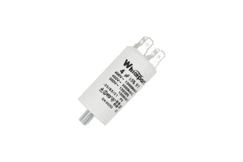 Конденсатор CBB60-E 4 мкФ, 450 В, Whicepart (клеми + болт) - 1