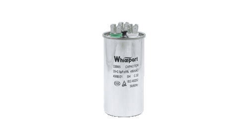 Конденсатор CBB65 35+2.5 мкФ, 450 В, Whicepart (металевий корпус, клеми) - 1