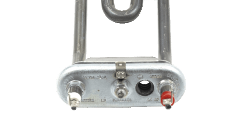 Тен для пральної машини L=195 мм, 1800 Вт, Thermowatt, Ariston C00088218 (підігнутий з отвором) - 2
